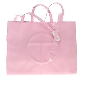 Telfar Large Bubblegum Pink Shopping Bag - Tote (Vegan Leather)